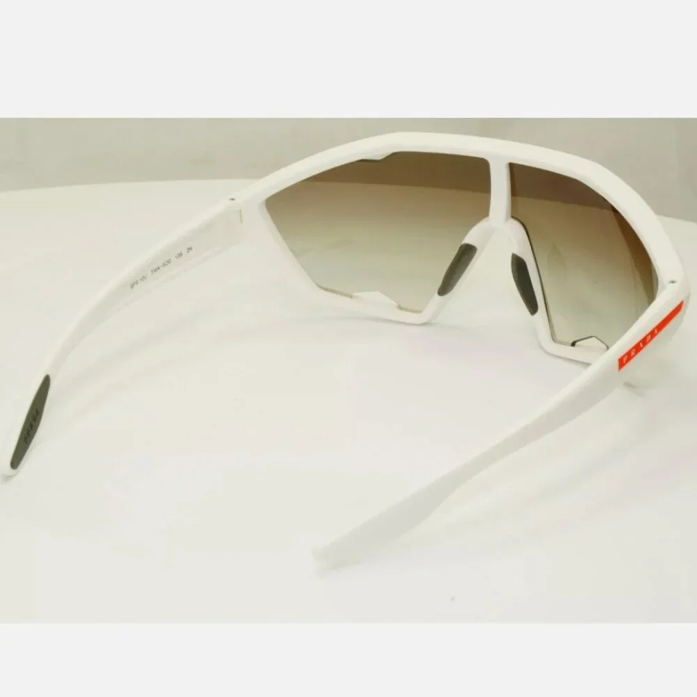 Prada White Shield Cycling Visor Sunglasses